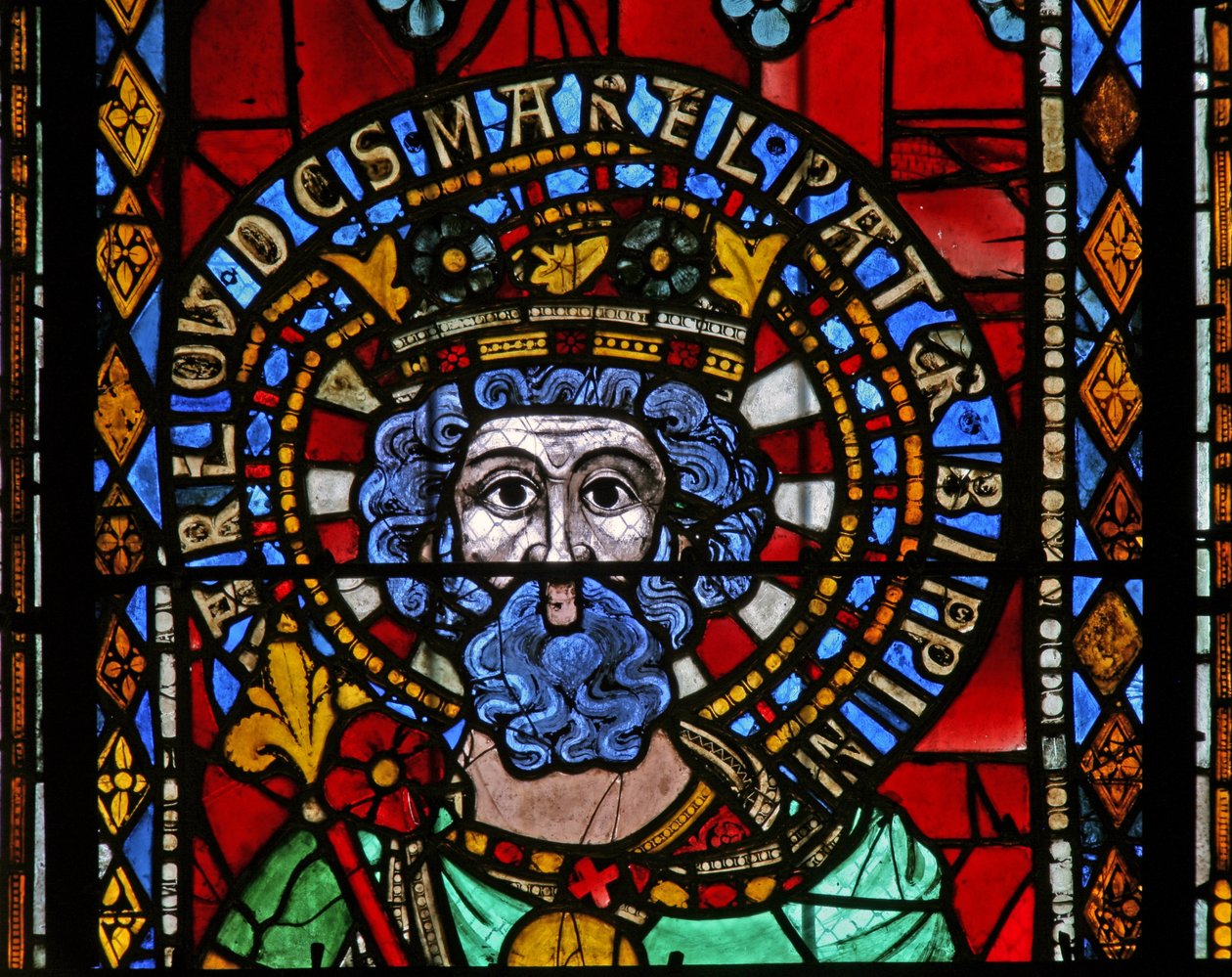 Window depicting Charles Martel by French School