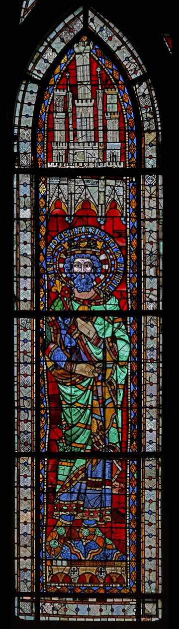 Window depicting Charles Martel by French School