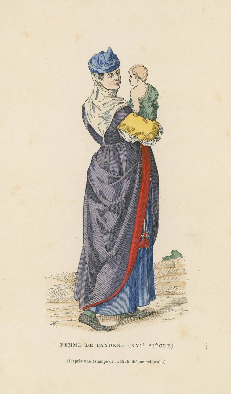 Woman of Bayonne, 16th Century by French School