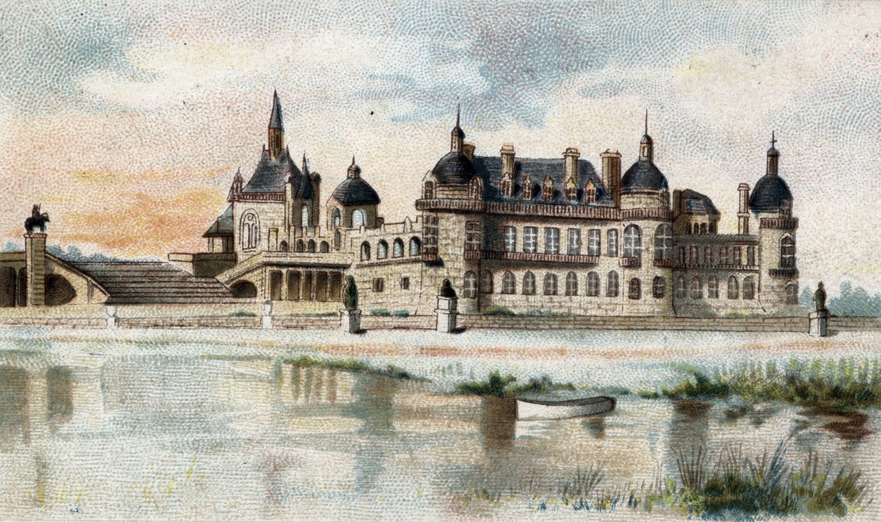 View of the Castle of Chantilly (Oise) by French School