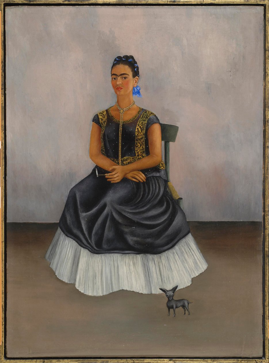 Itzcuintli Dog with Me (Self-Portrait) by Frida Kahlo