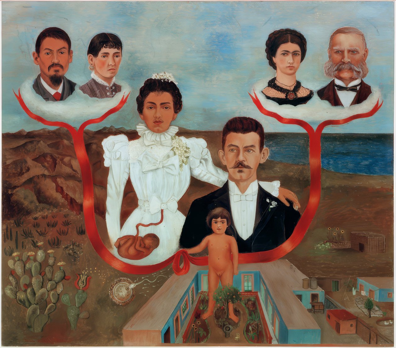 My Grandparents, My Parents and I by Frida Kahlo