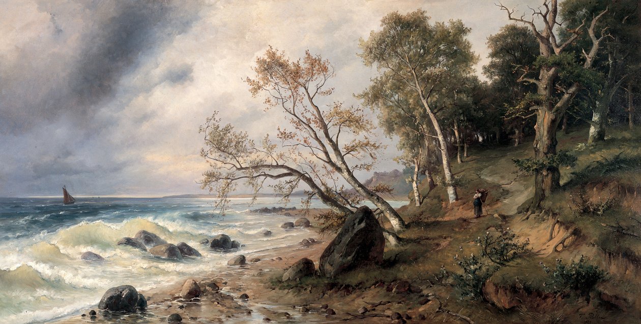 Baltic Sea Coast on the Island of Vilm by Friedrich Preller the Younger