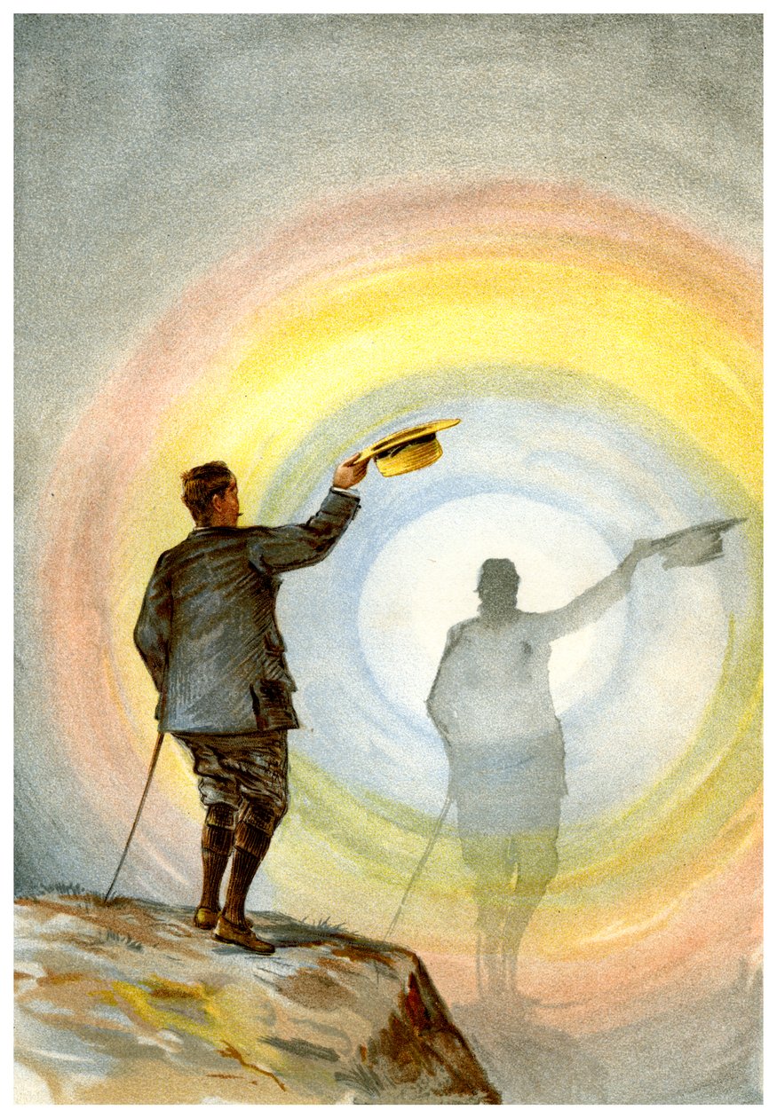 The spectre and circular rainbow by Friedrich Arnold Brockhaus