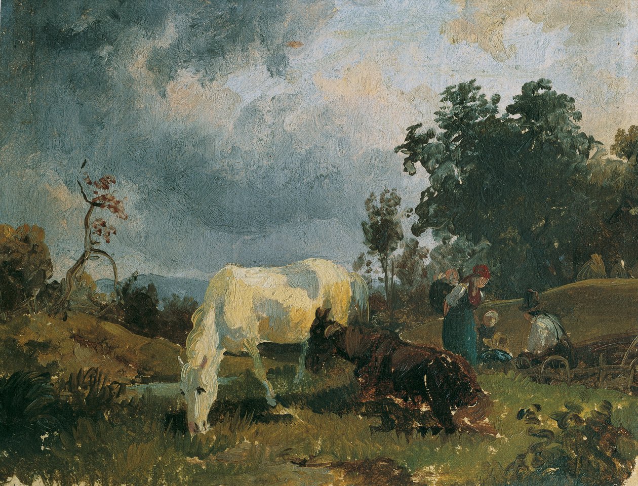 A White Horse on the Heath by Friedrich August Mathias Gauermann