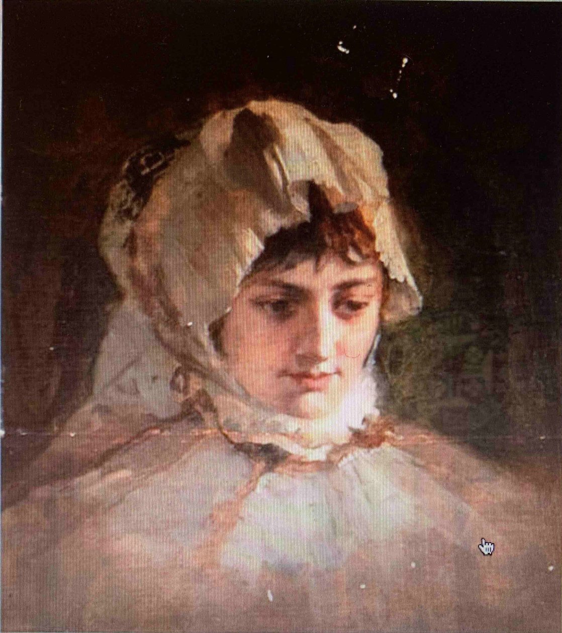 Painter Marie Weber (Cropped) by Friedrich August von Kaulbach