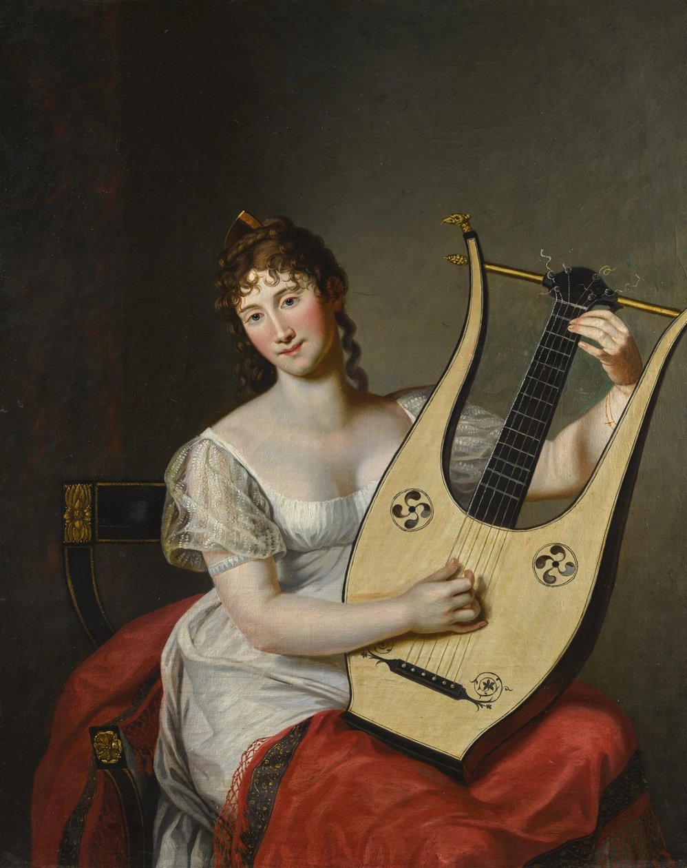 Portrait of Frederica von Mecklenburg-Strelitz by Friedrich Carl Groger