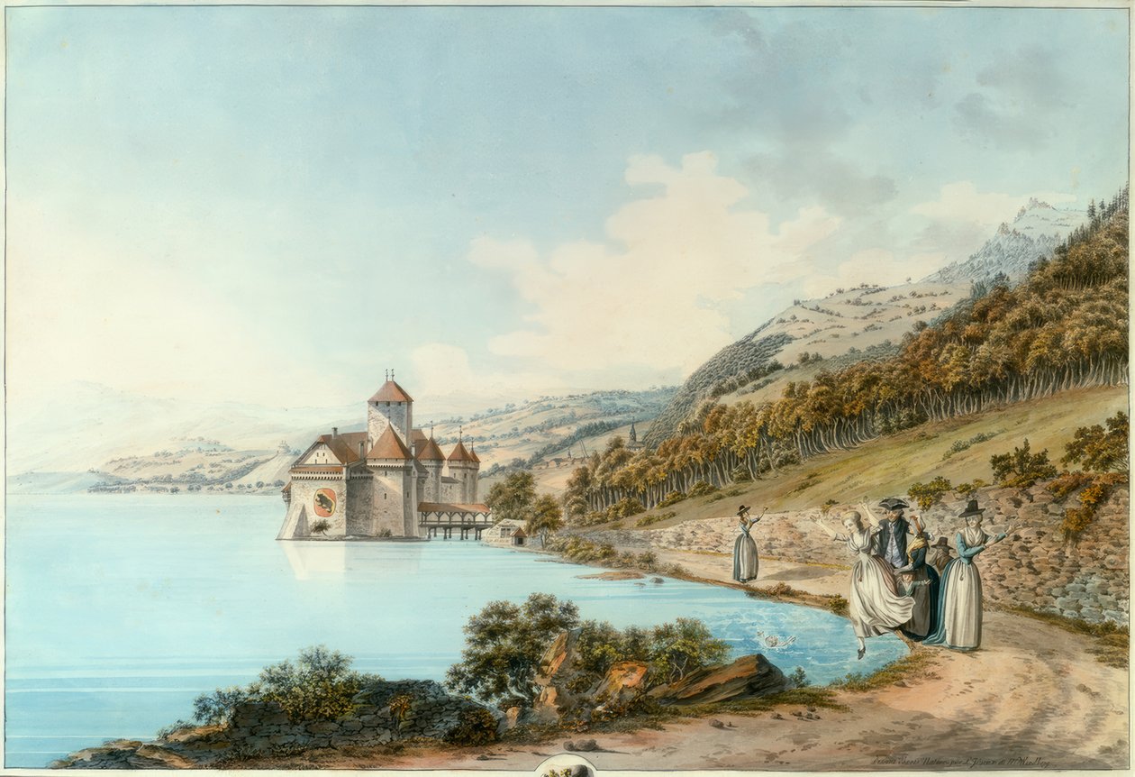 Chillon Castle by Friedrich Georg Wexelberg