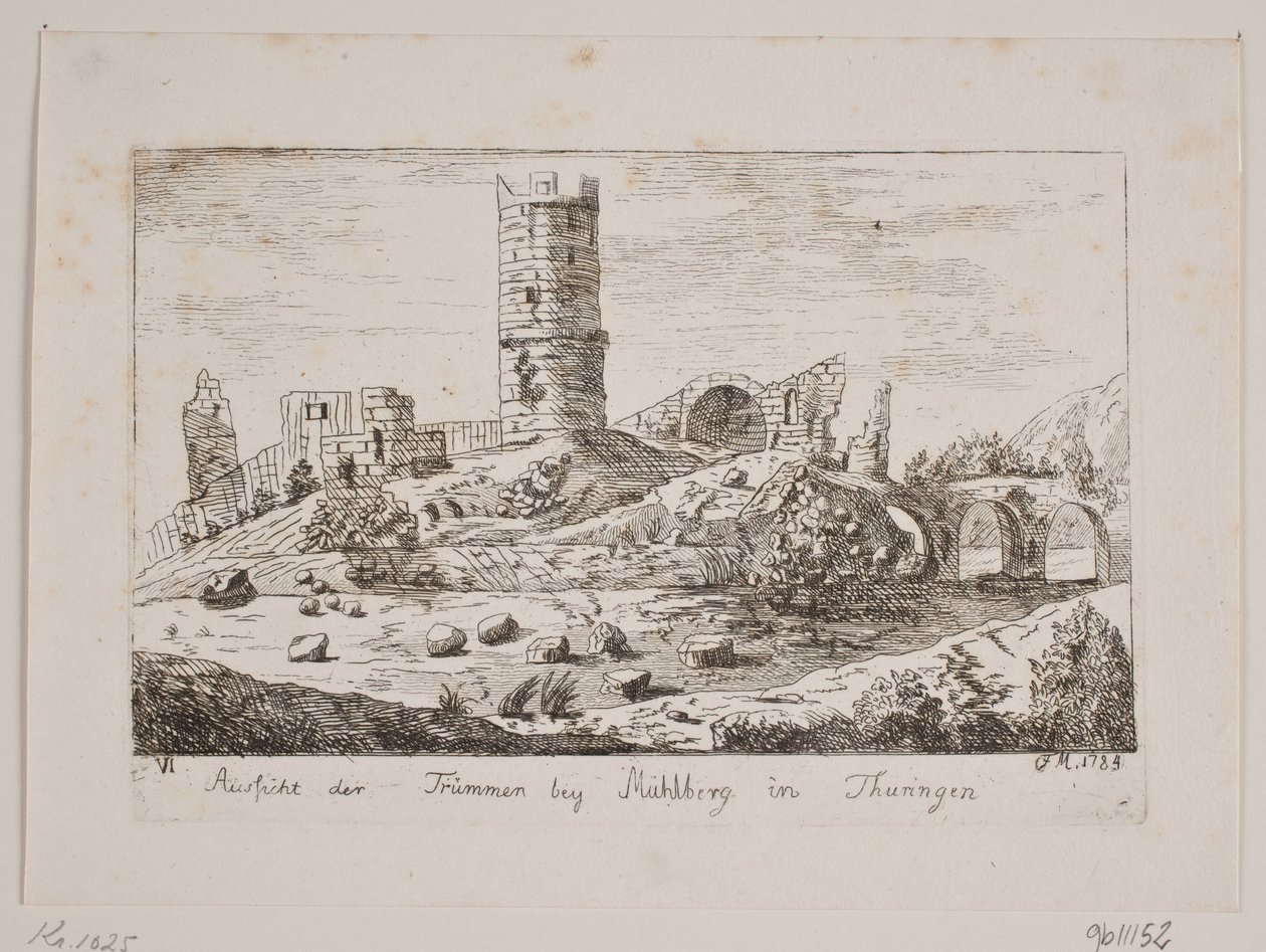 Ruins at Mühlberg by Friedrich Münter