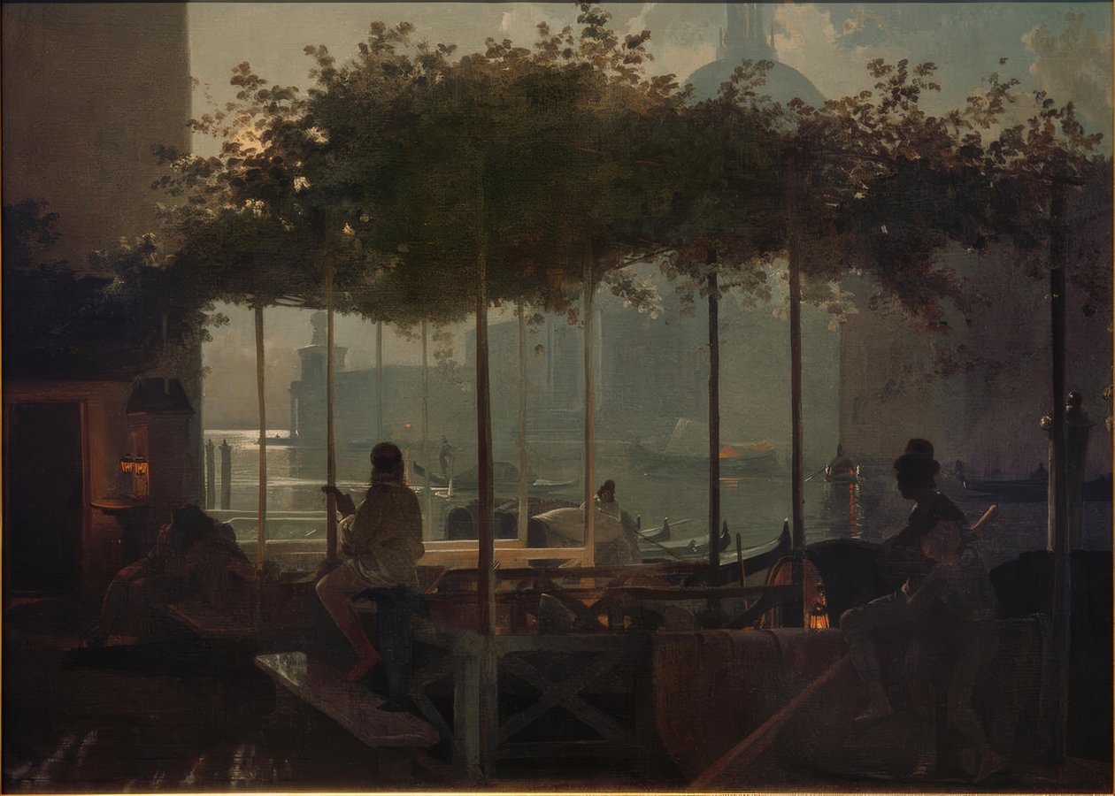 Moonlit Night in Venice by Friedrich Nerly