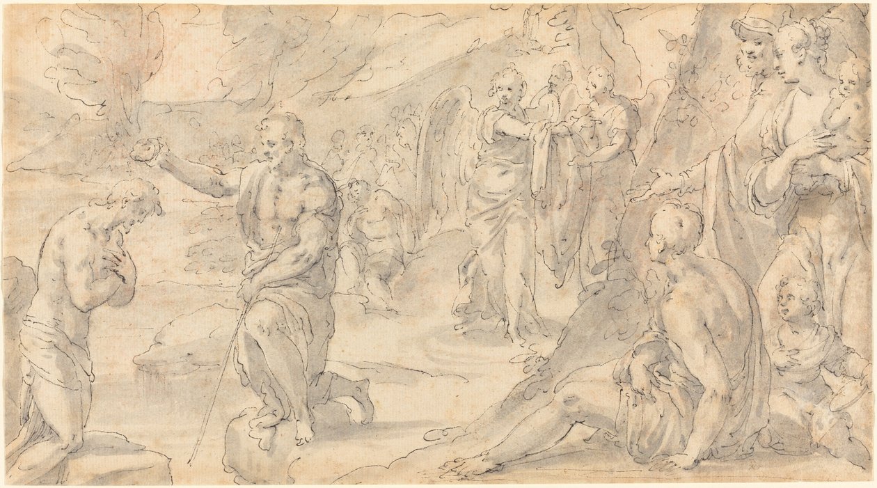 The Baptism of Christ by Friedrich Sustris