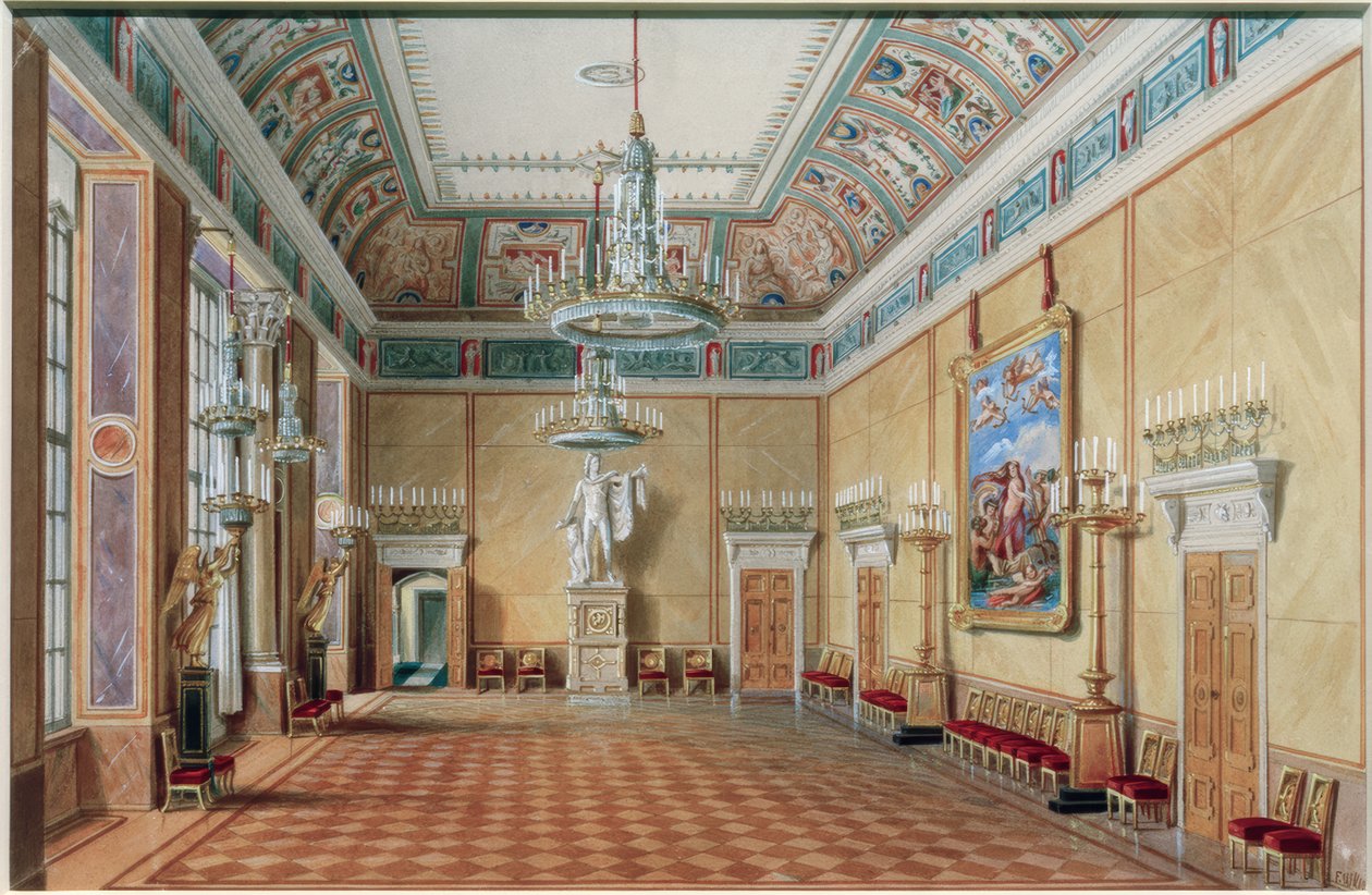 Apollo Hall in the Berlin Palace by Friedrich Wilhelm Klose