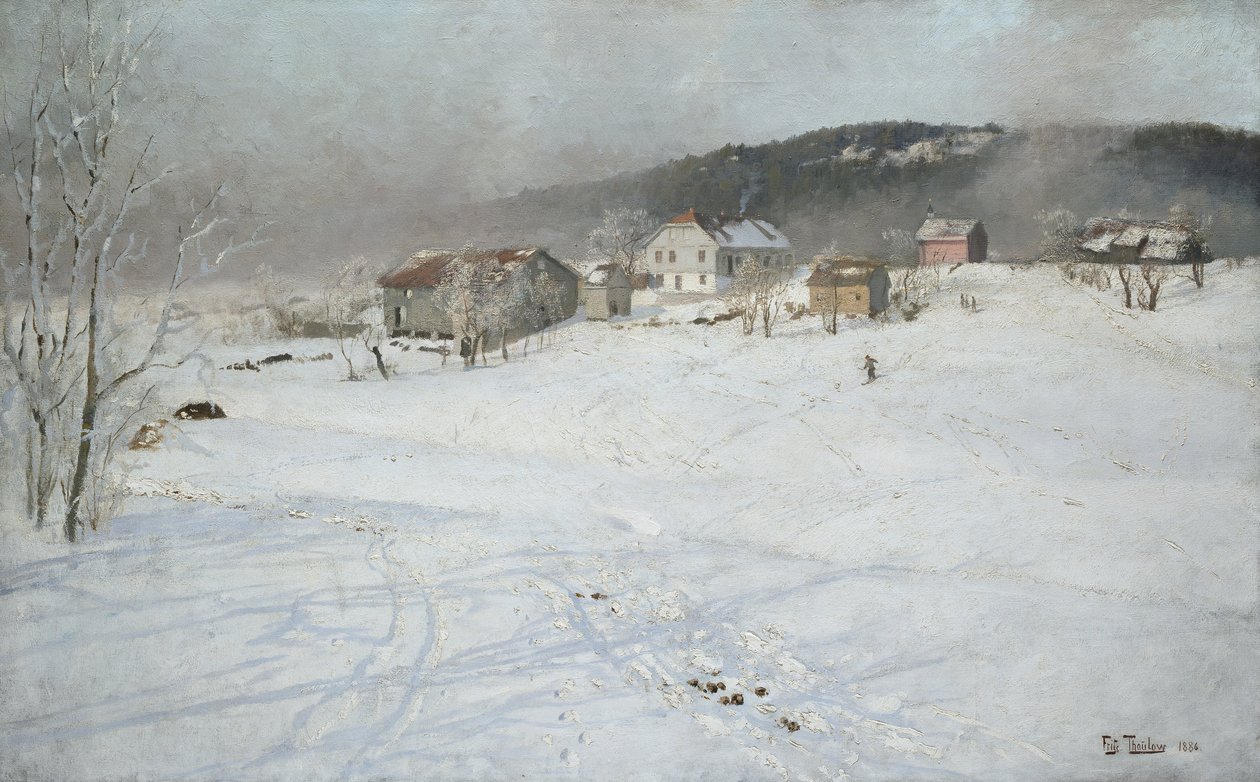 Winter by Fritz Thaulow