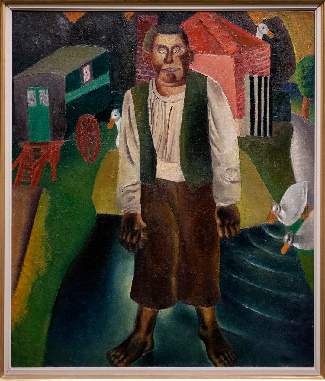 The Idiot by the Pond by Frits van den Berghe