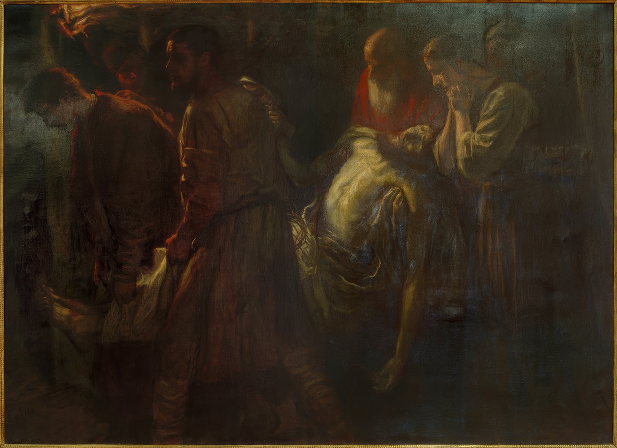 The Burial of Christ by Fritz von Uhde