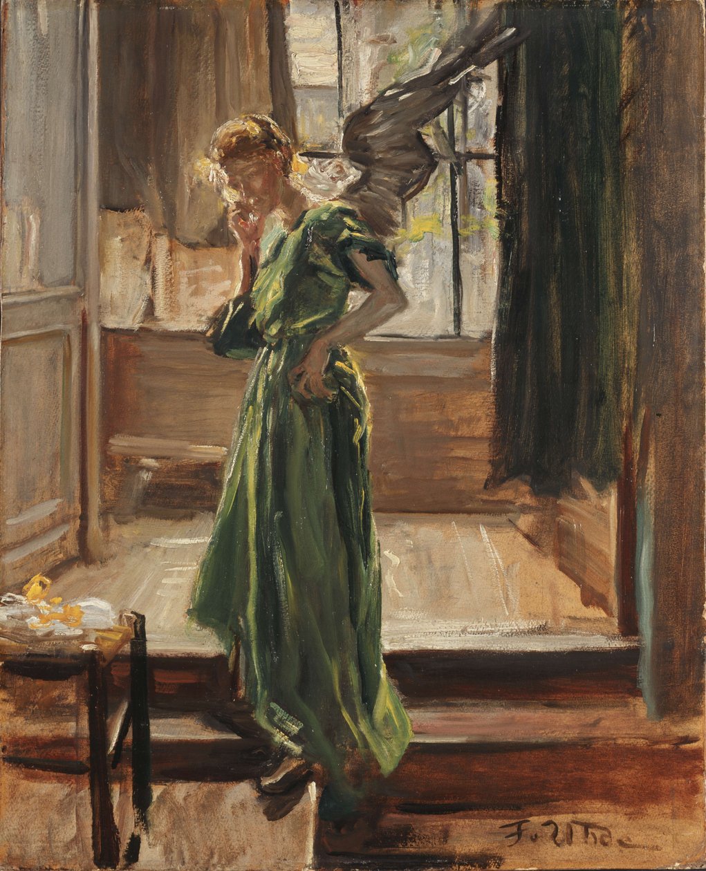 Model Break by Fritz von Uhde