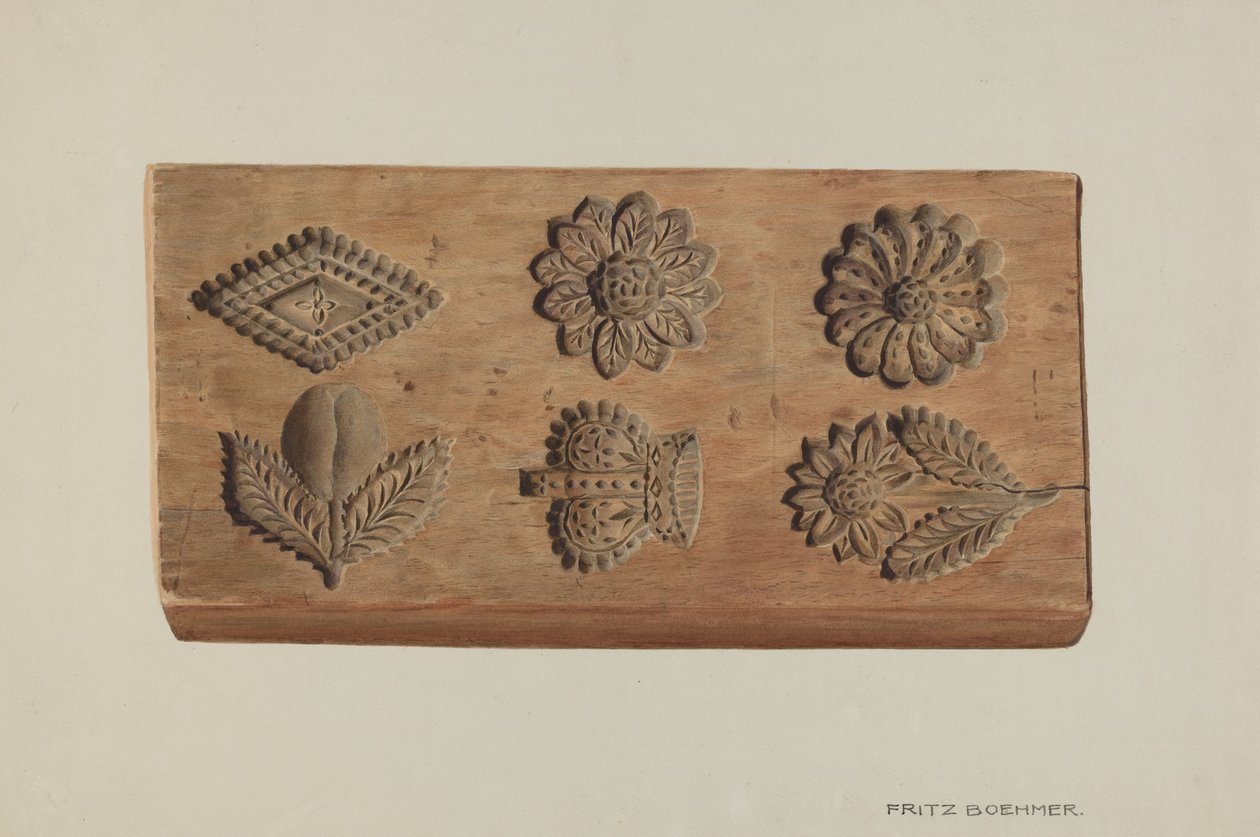 Pa. German Springerle Board by Fritz Boehmer