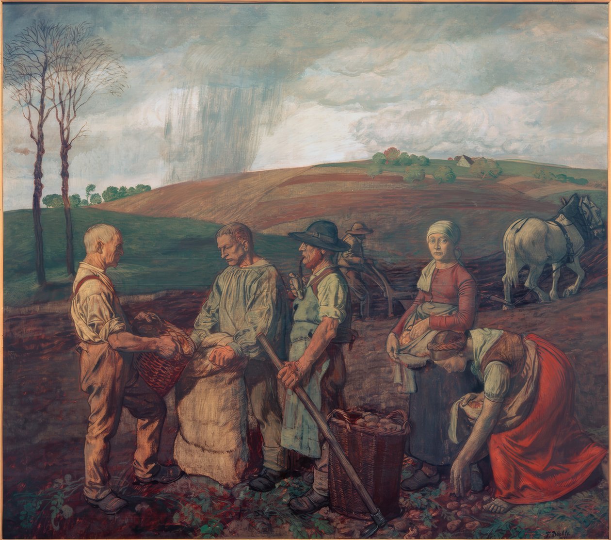 Potato Harvest by Fritz Böhle