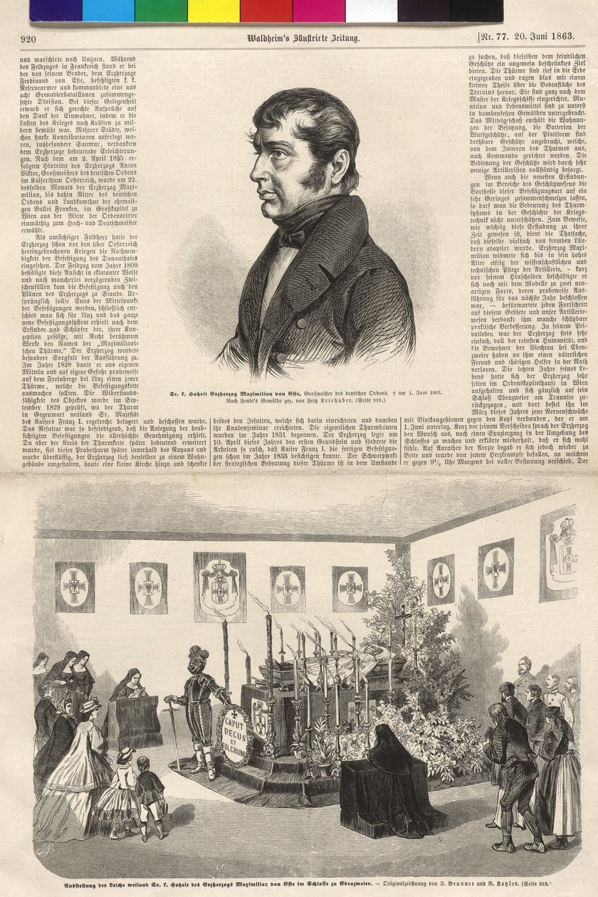 Archduke Maximilian of Austria-Este by Fritz Kriehuber