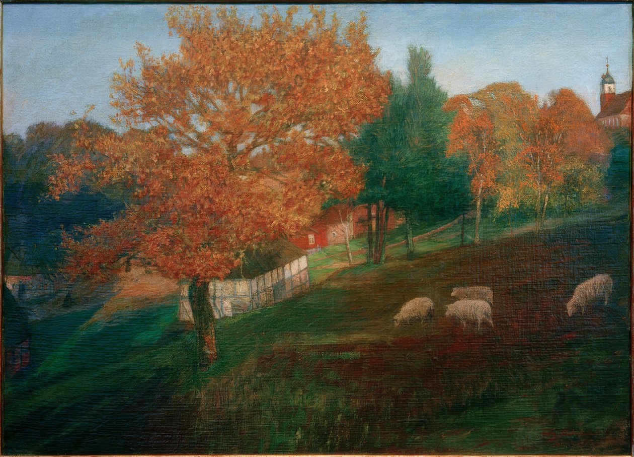 Autumn Days in Worpswede by Fritz Mackensen
