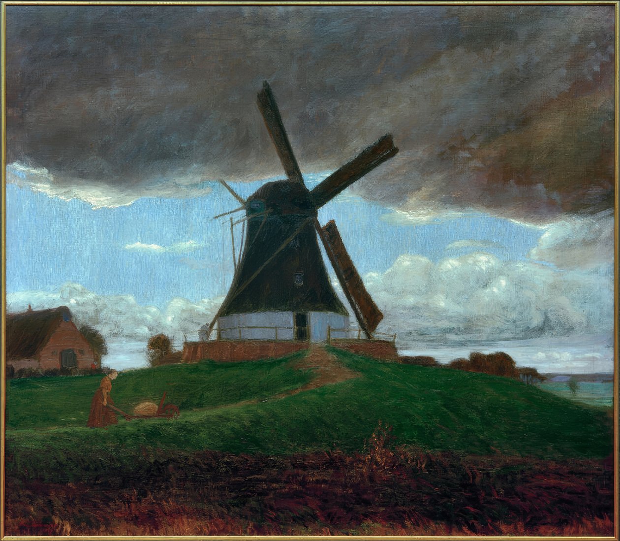 The Windmill by Fritz Mackensen