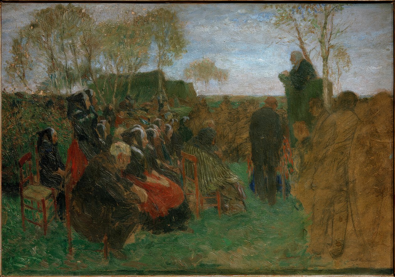 Outdoor Service (Study) by Fritz Mackensen