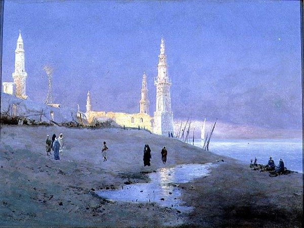 Sunset on the Nile by Fritz Staehr Olsen