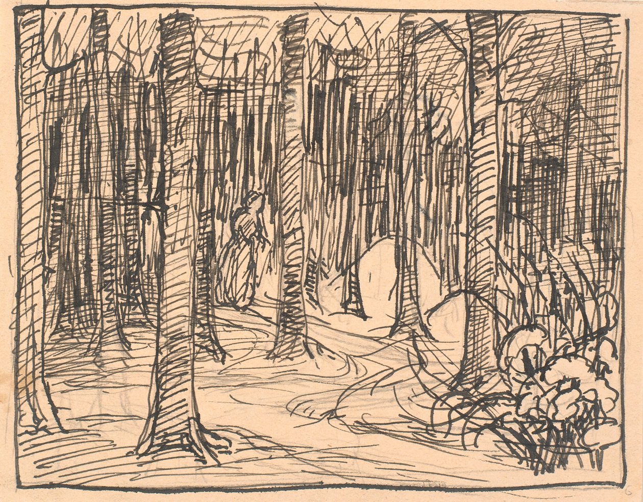 Deep in the Forest the Roads Crossed... by Fritz Syberg