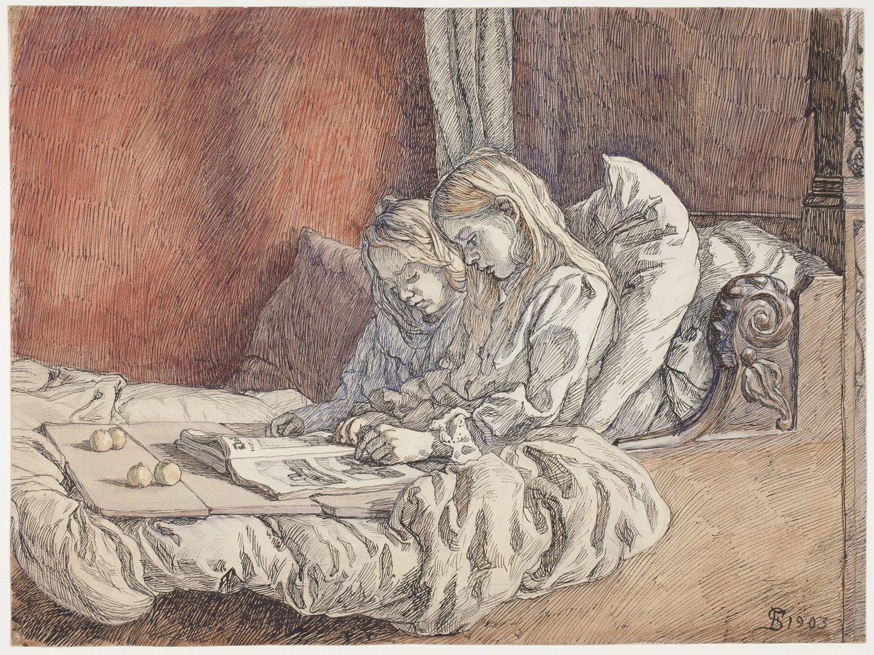 Two Convalescents by Fritz Syberg