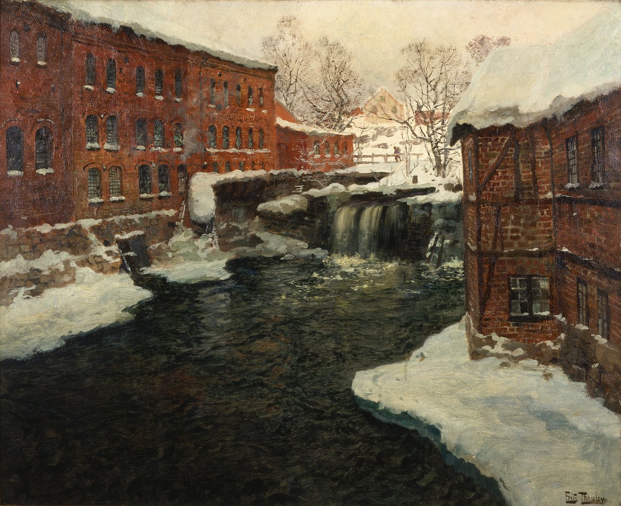 Mill Scene, c.1885-90 by Fritz Thaulow
