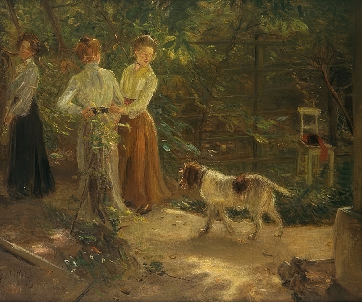 The Garden Path by Fritz von Uhde
