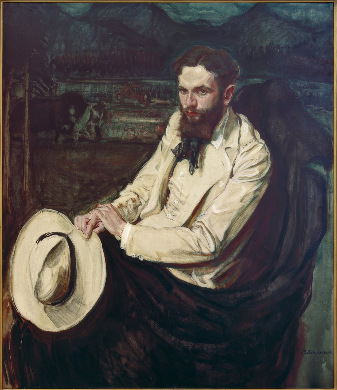 Portrait of the Poet Leopold Staff by Fryderyk Pautsch