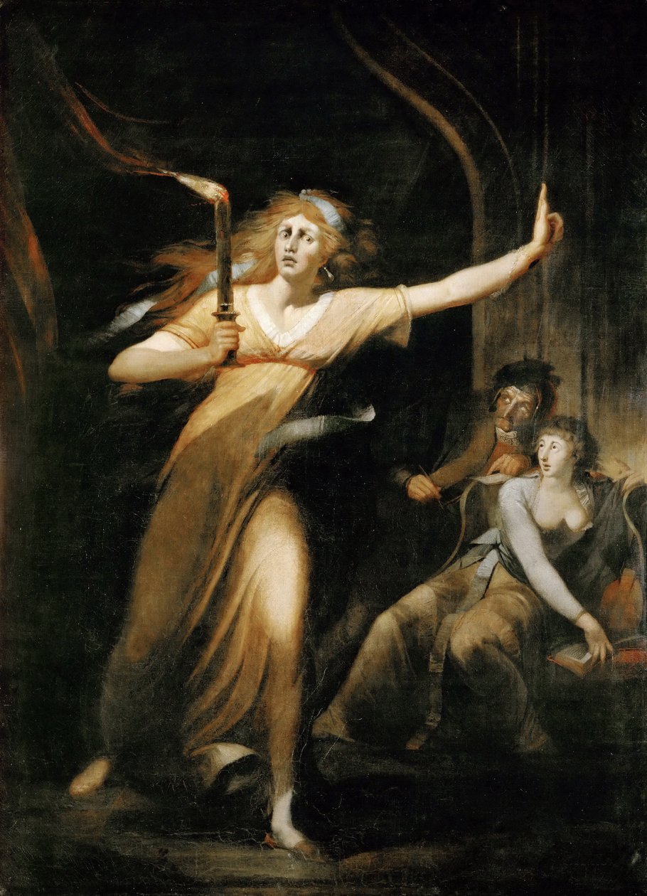 Lady Macbeth Walking in her Sleep by Füssli
