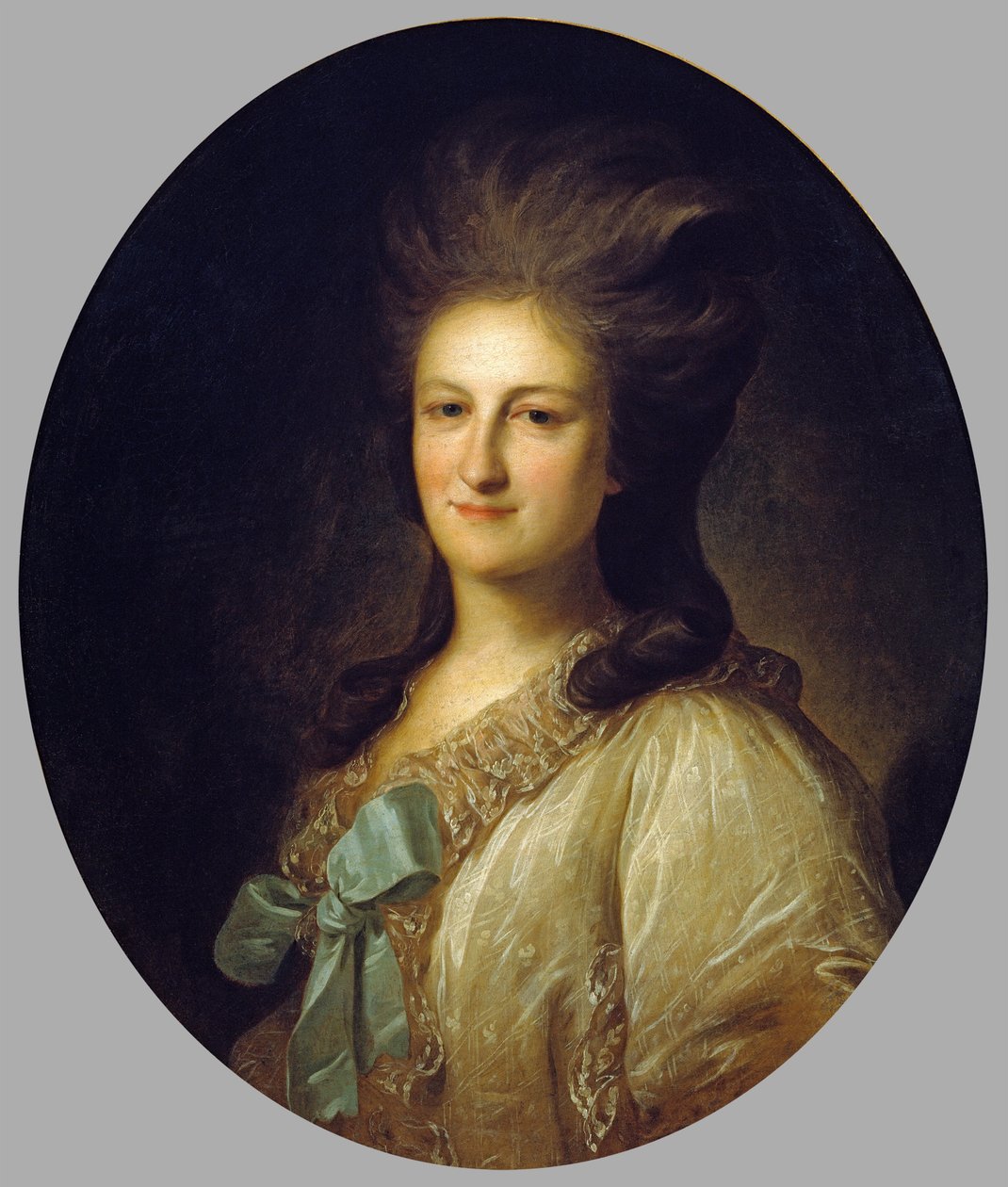 Portrait of V.E. Novosiltsova by Fyodor Rokotov