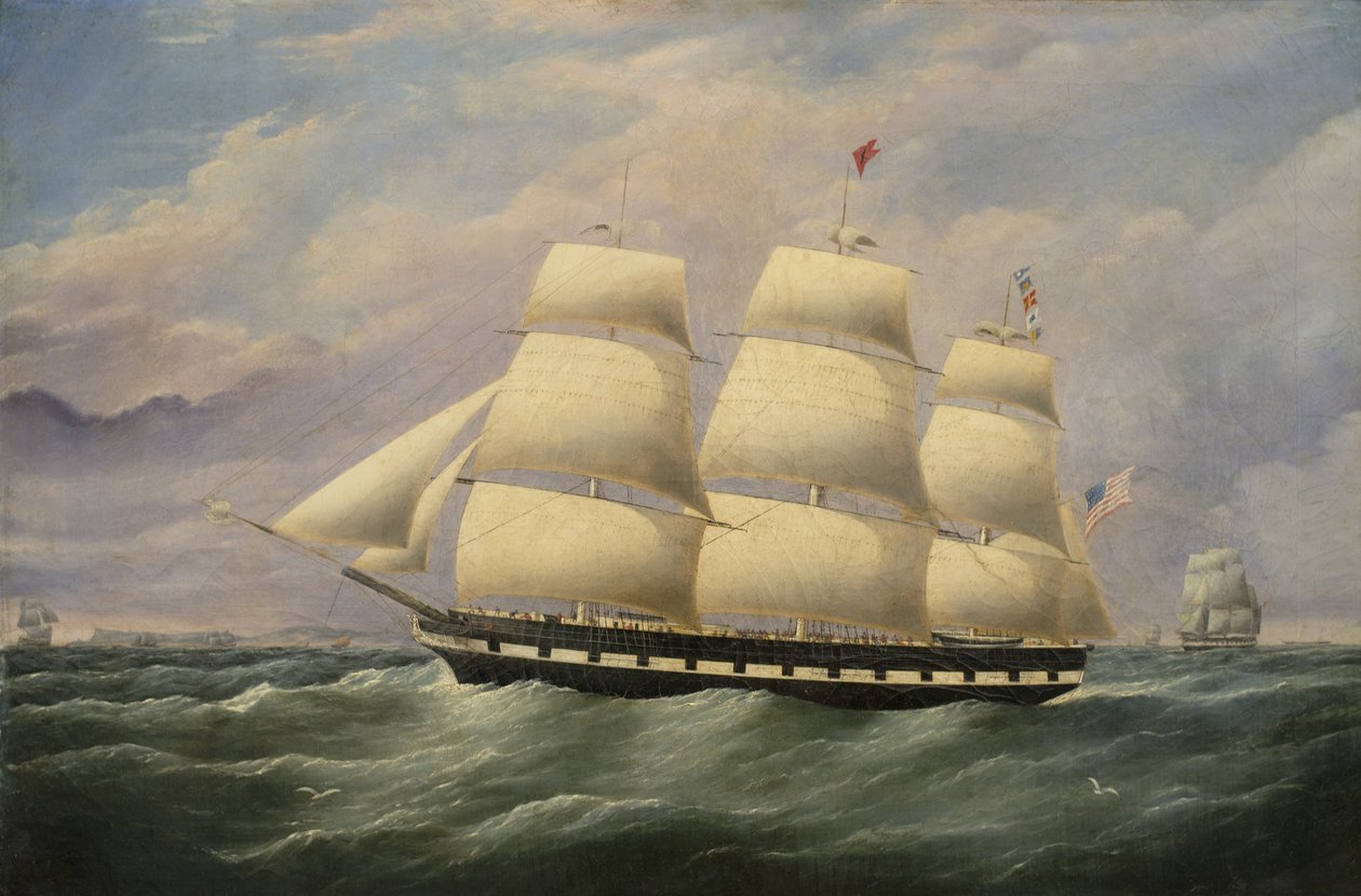 Clipper Ship American Eagle by G. Dell