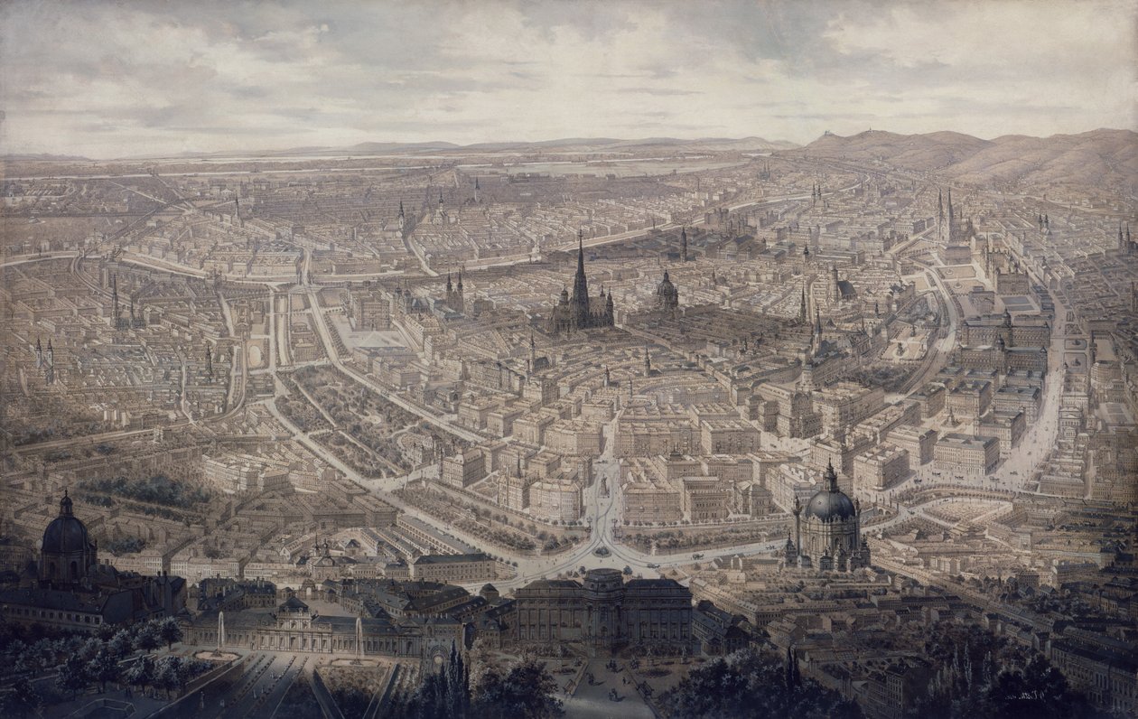 View of Vienna, c.1860 by G. Veitto