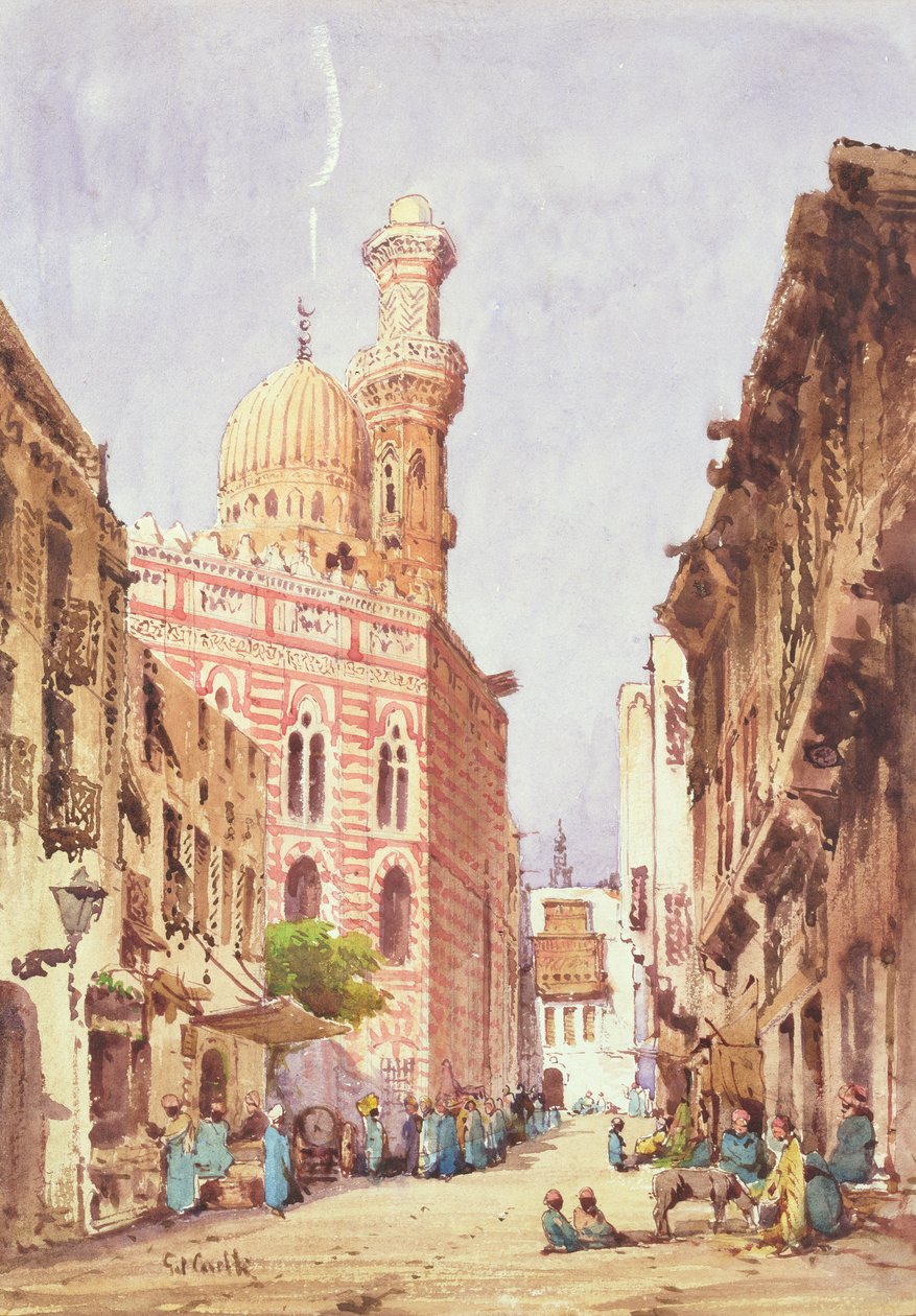 A Cairo Street Scene by Gabriel Carelli