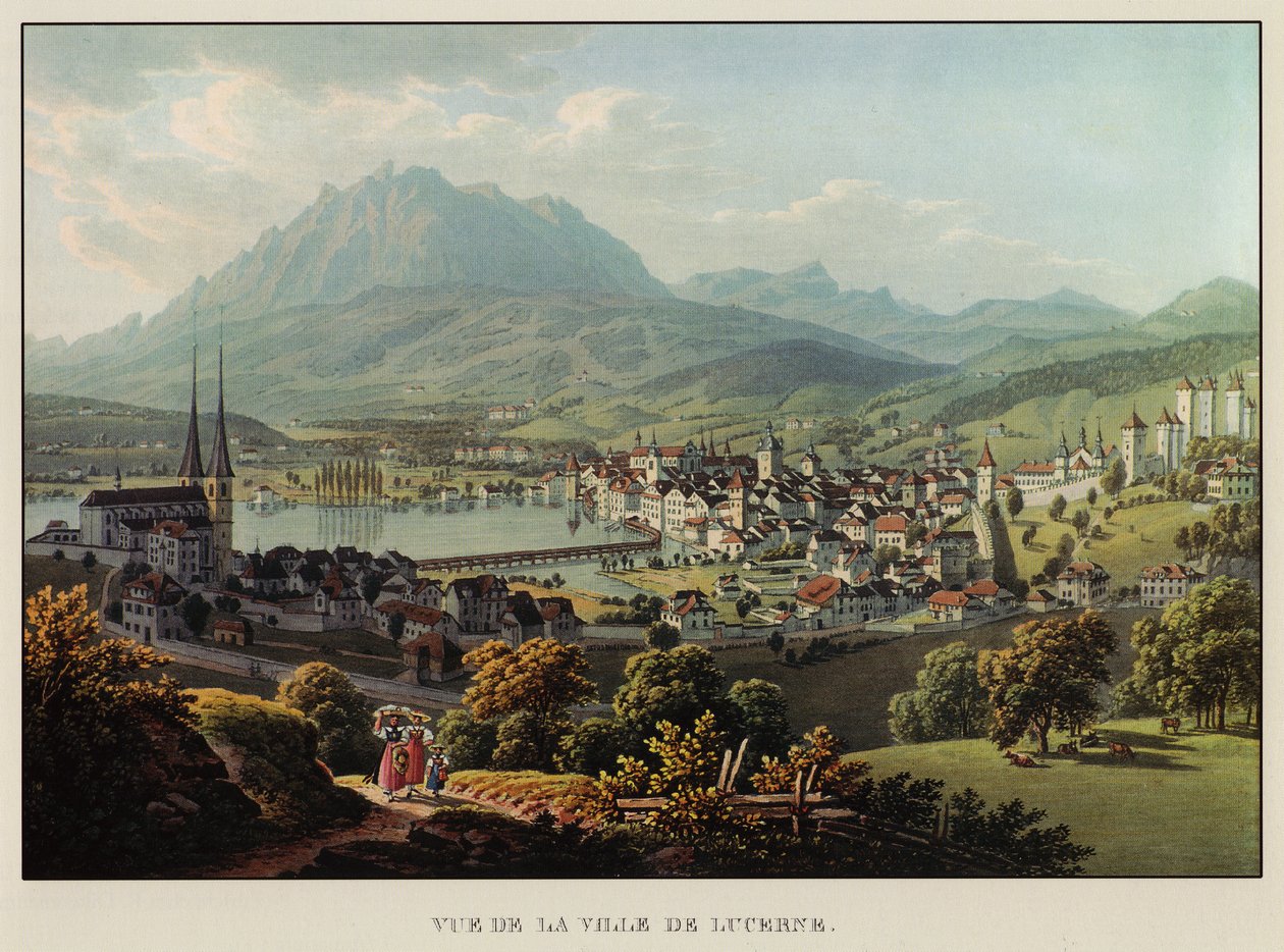 View of the City of Lucerne by Gabriel Ludwig Lori