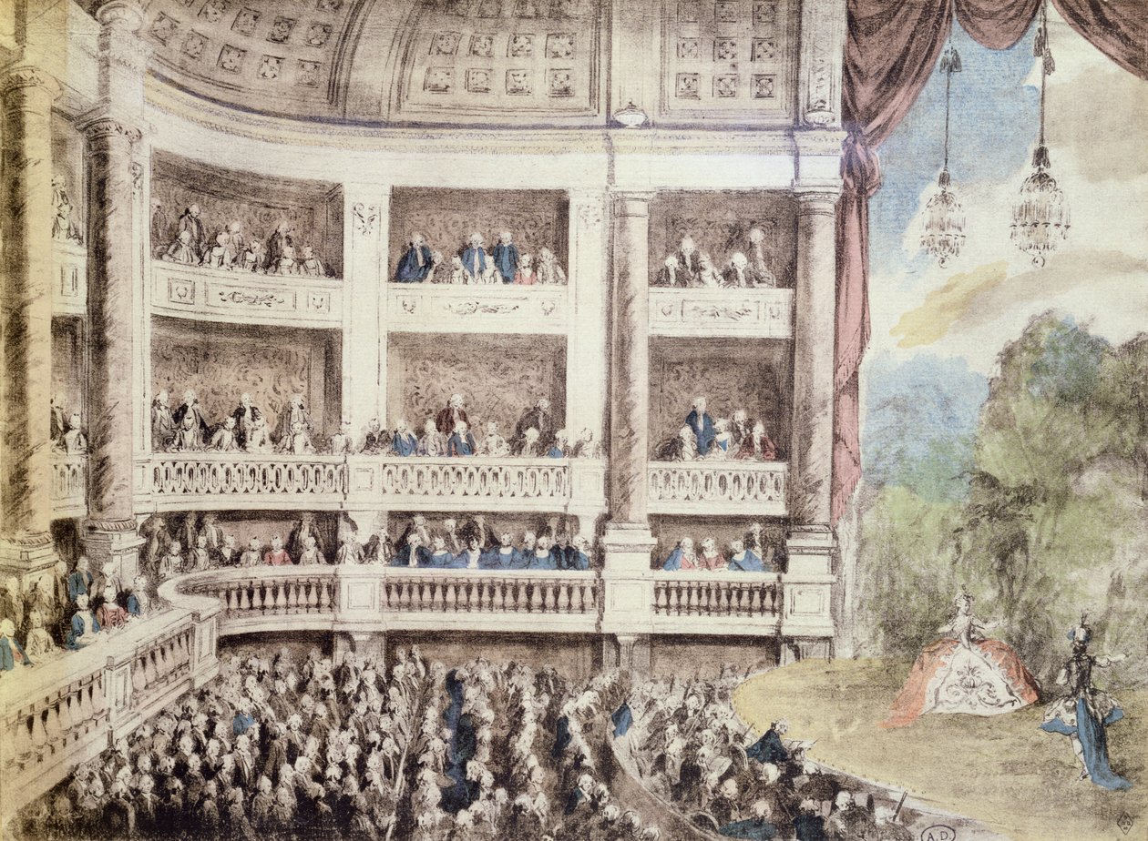 Scene at the Opera, c.1760 by Gabriel de Saint Aubin