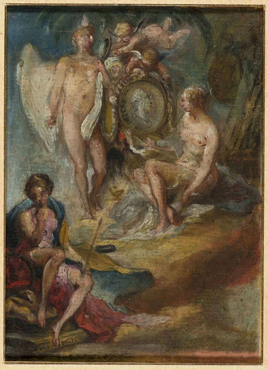 Allegory by Gabriel Jacques de Saint Aubin