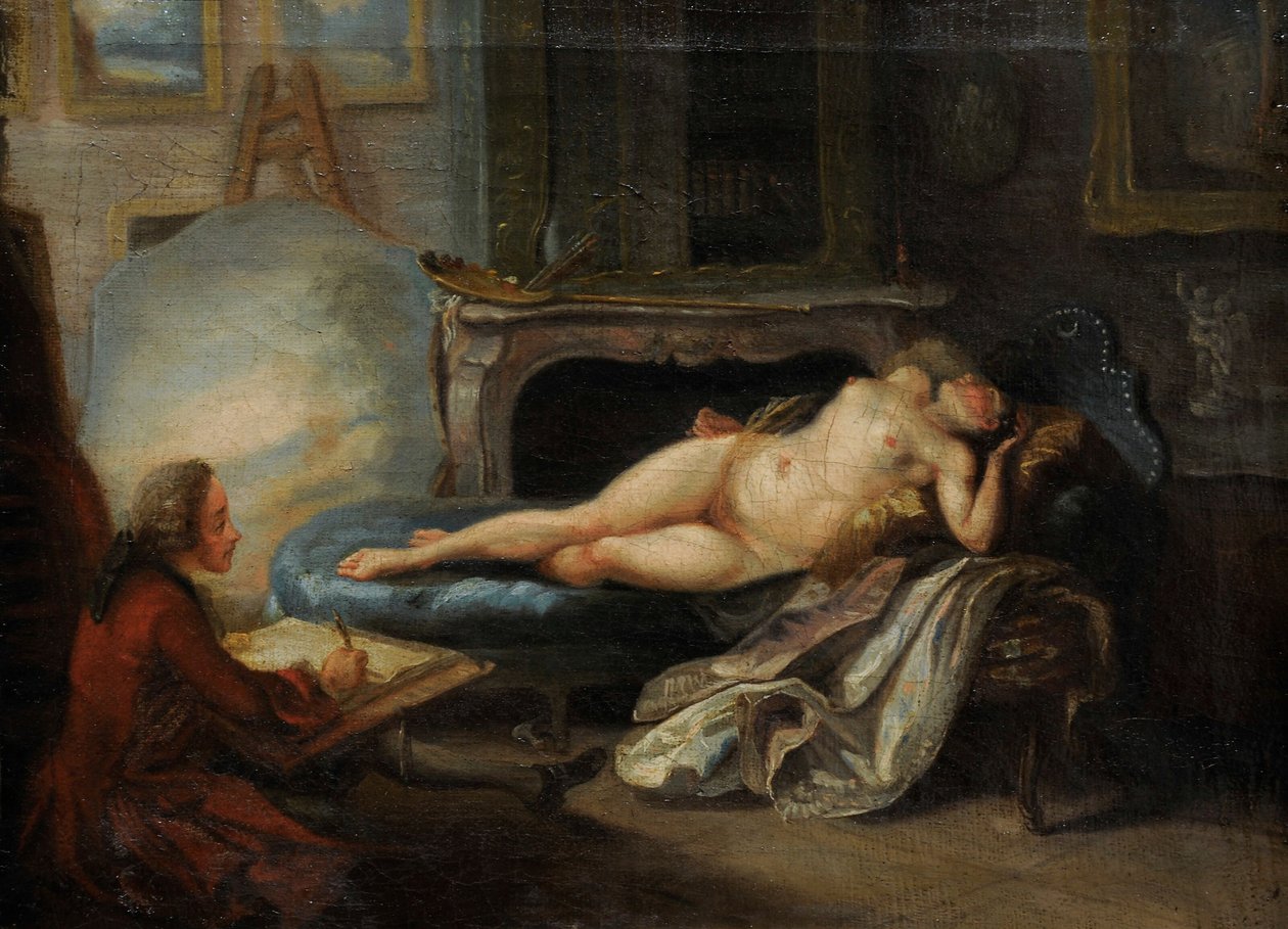 The Private Academy by Gabriel Jacques de Saint Aubin