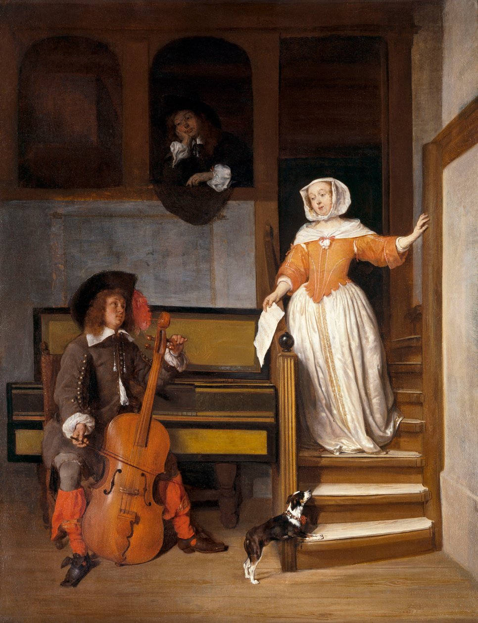 The Cello Player by Gabriel Metsu