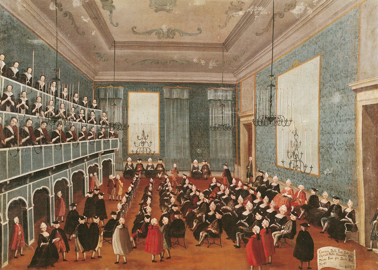 Concert Given by the Girls of the Hospital Music Societies in the Procuratie, Venice by Gabriele Bella