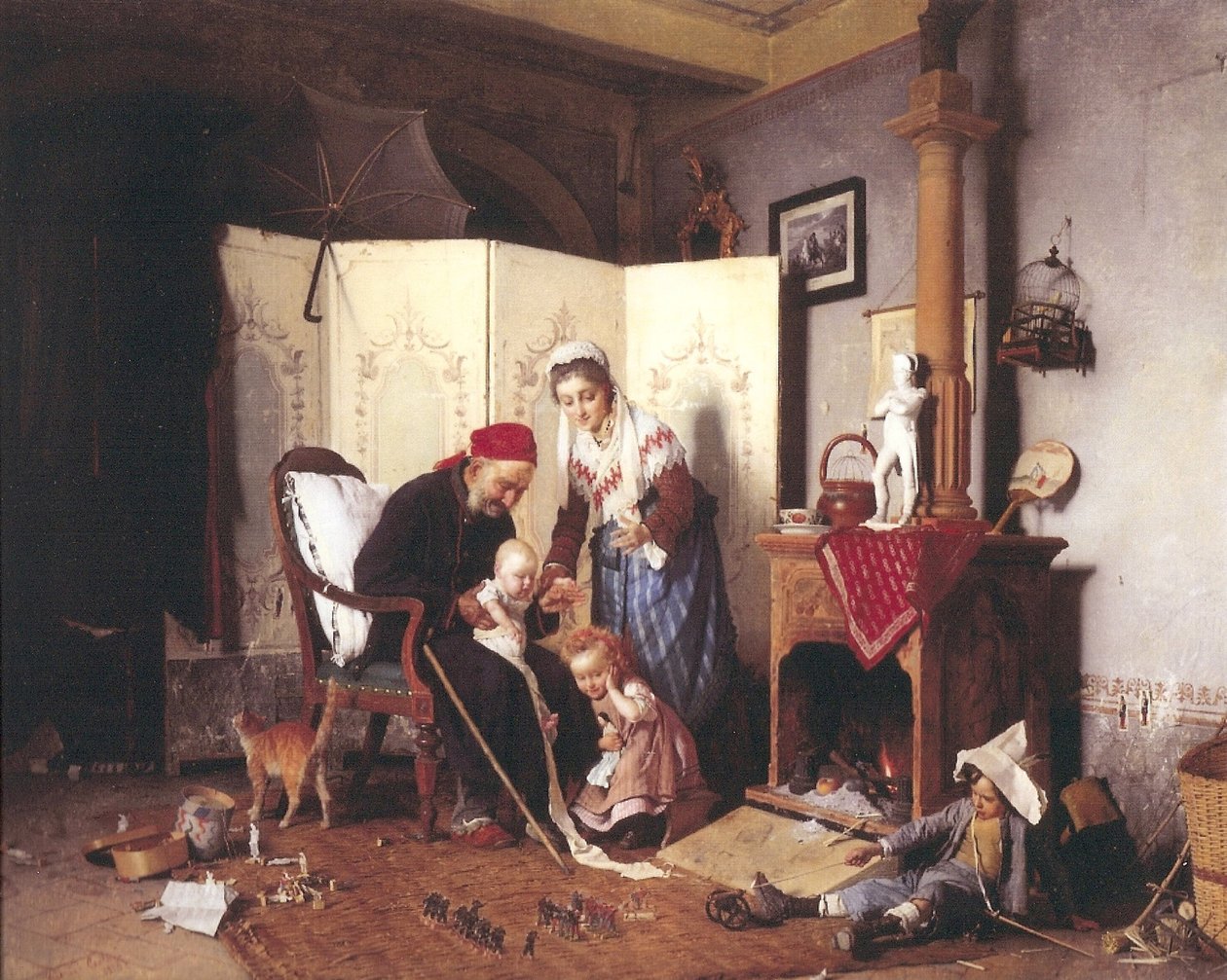 A Game of Soldiers by Gaetano Chierici