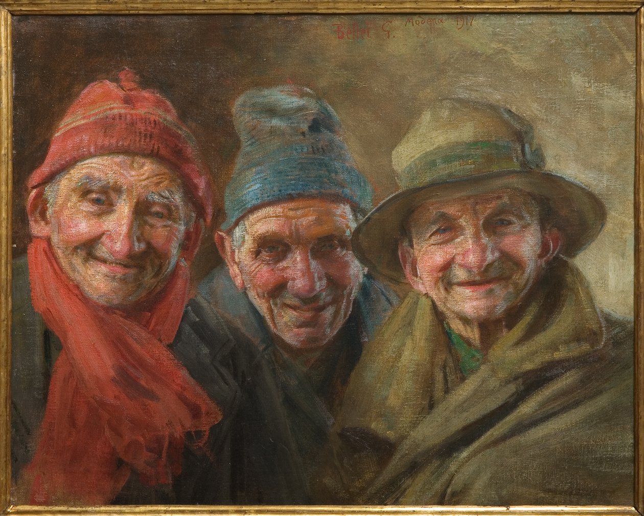 Three Friends 1917 by Gaetano Bellei