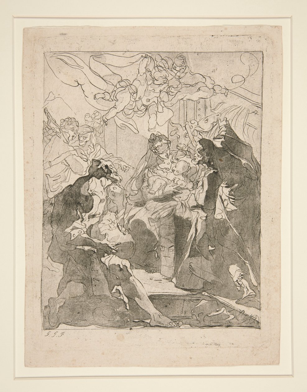 Adoration of the Shepherds by Gaetano Gandolfi