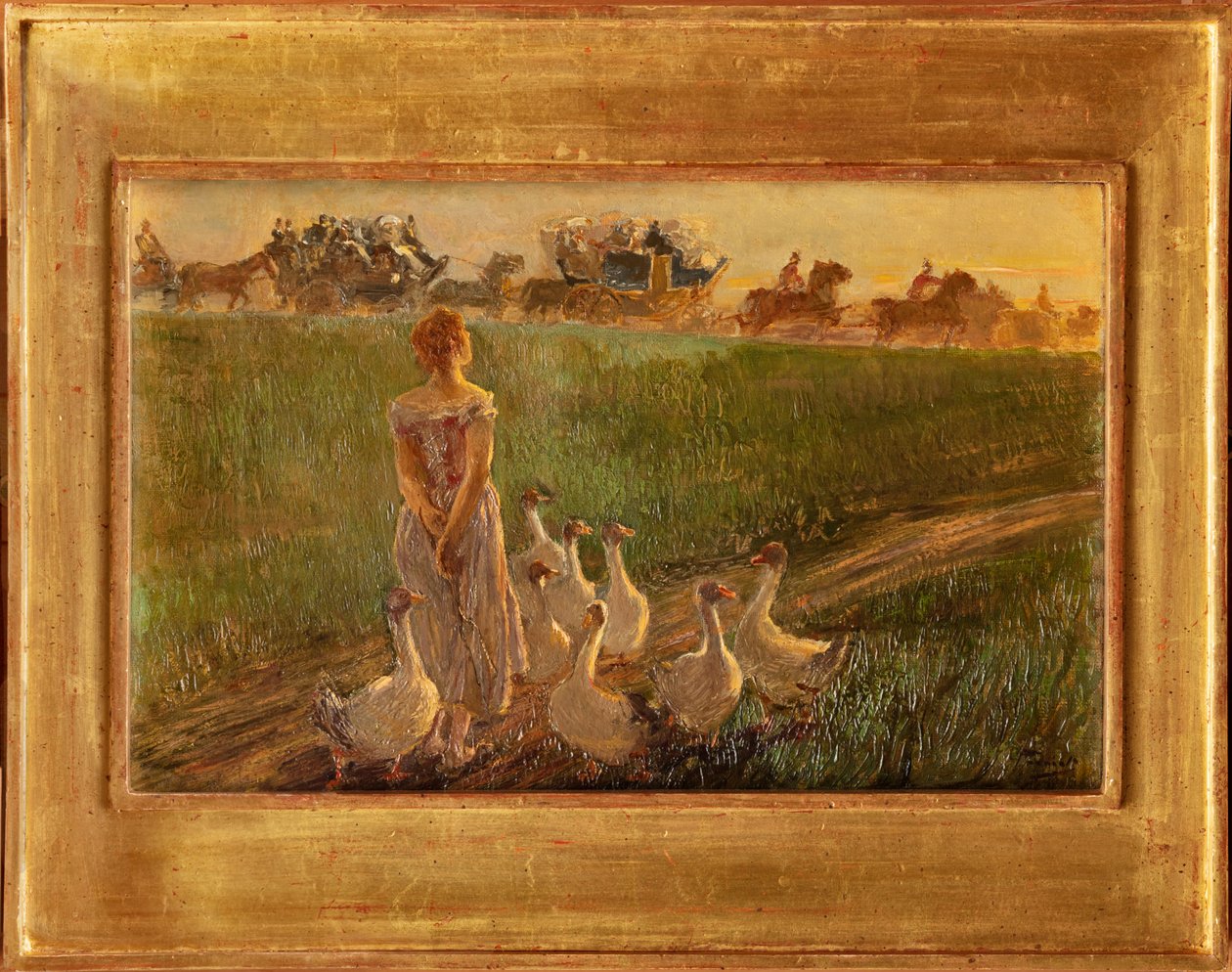 Goose Keeper by Gaetano Previati