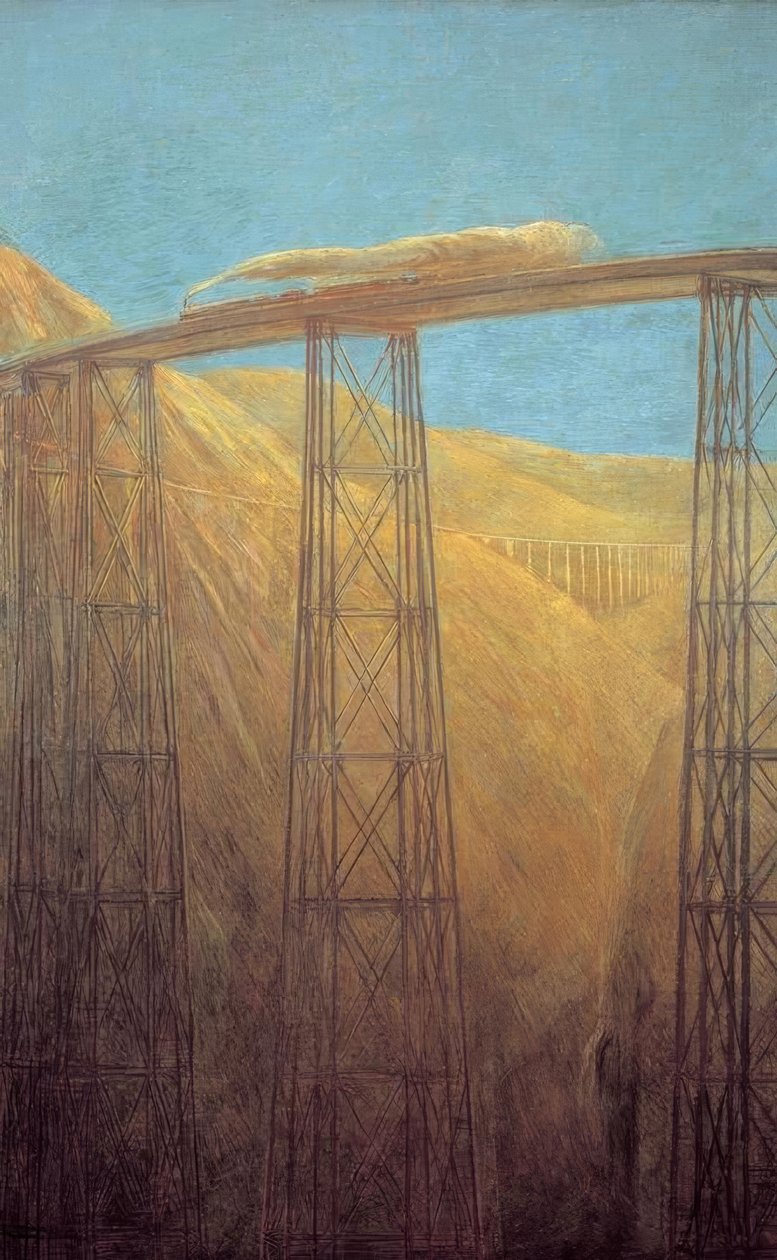 The Pacific Railway by Gaetano Previati