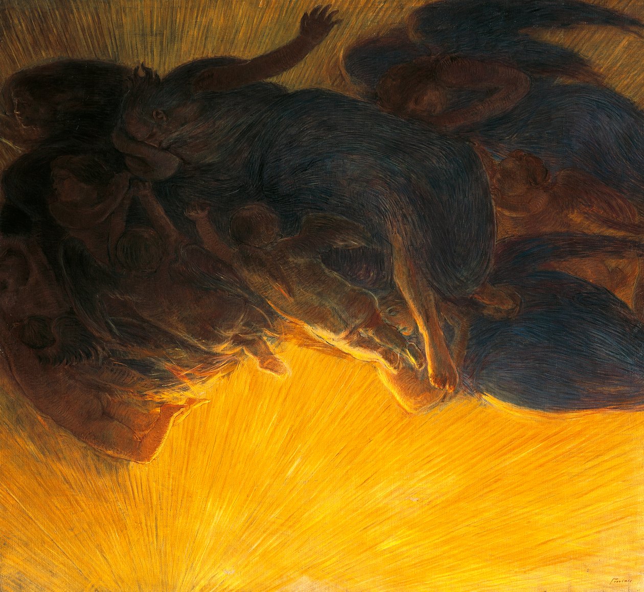 Creation of Light by Gaetano Previati