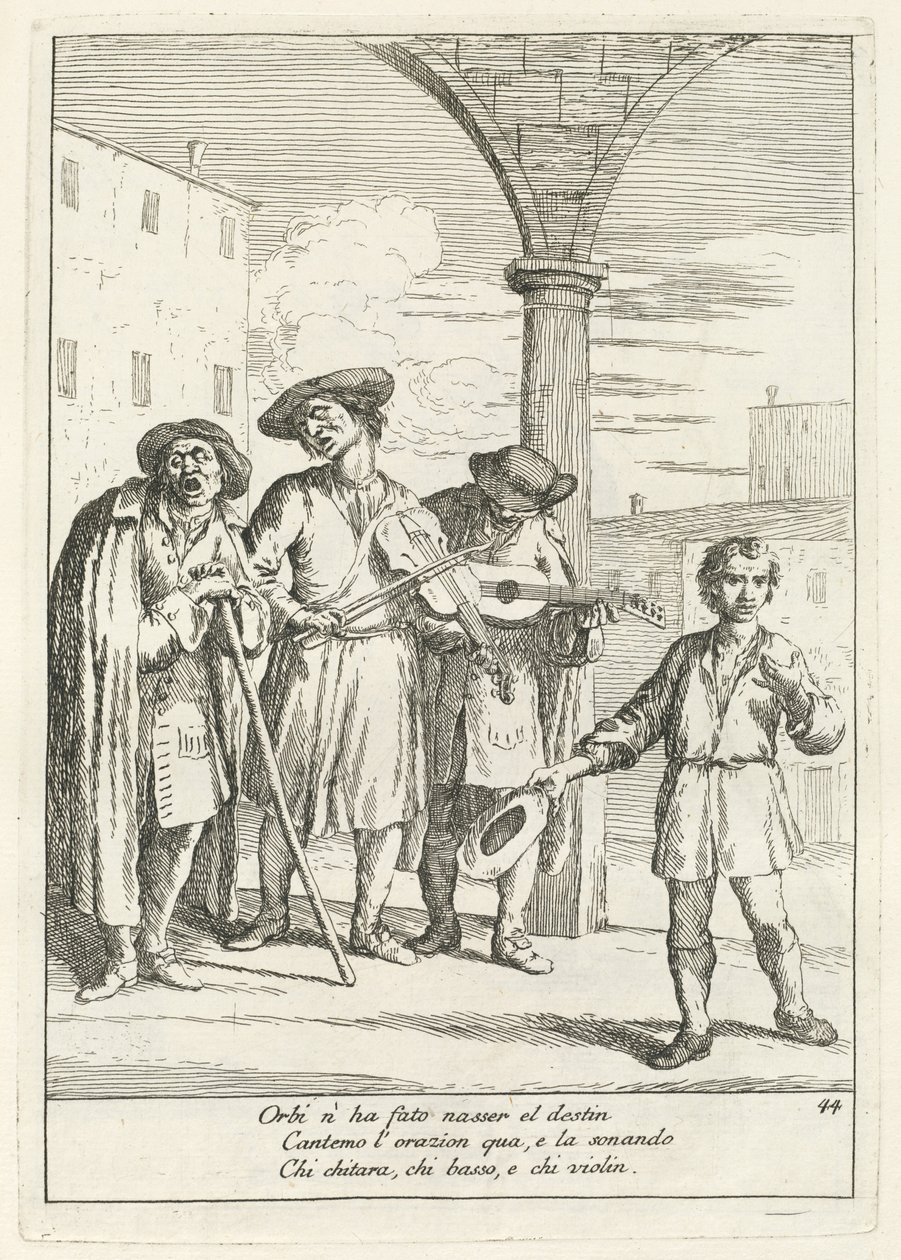 Street Entertainer by Gaetano Zompini
